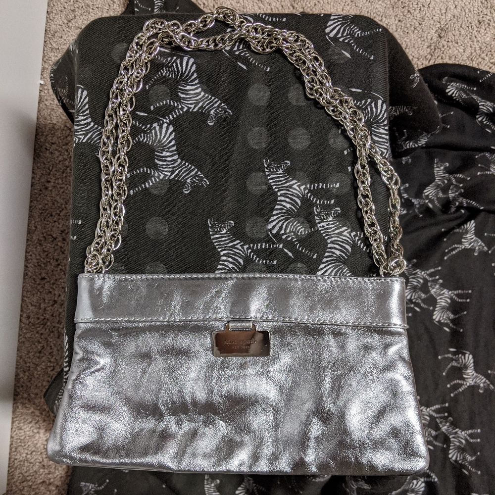 Kate Spade Silver Evening Bag